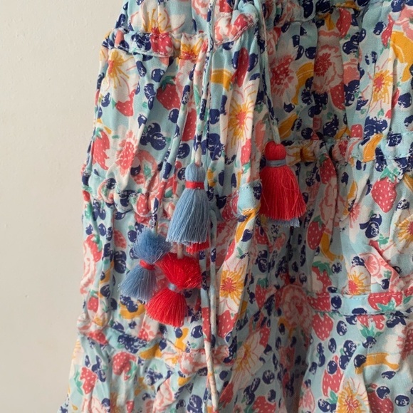 Poupette St. Barth Floral Mini Dress - Blue and Pink - Picture 7 of 12